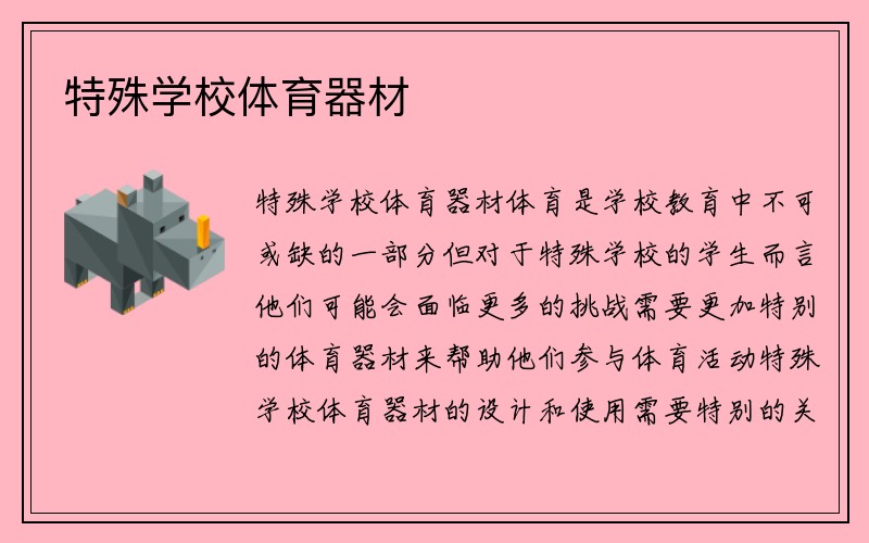 特殊学校体育器材